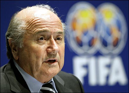 FIFA Preseident Blatter Opens His Mouth Says Something Stupid - Shock Horror